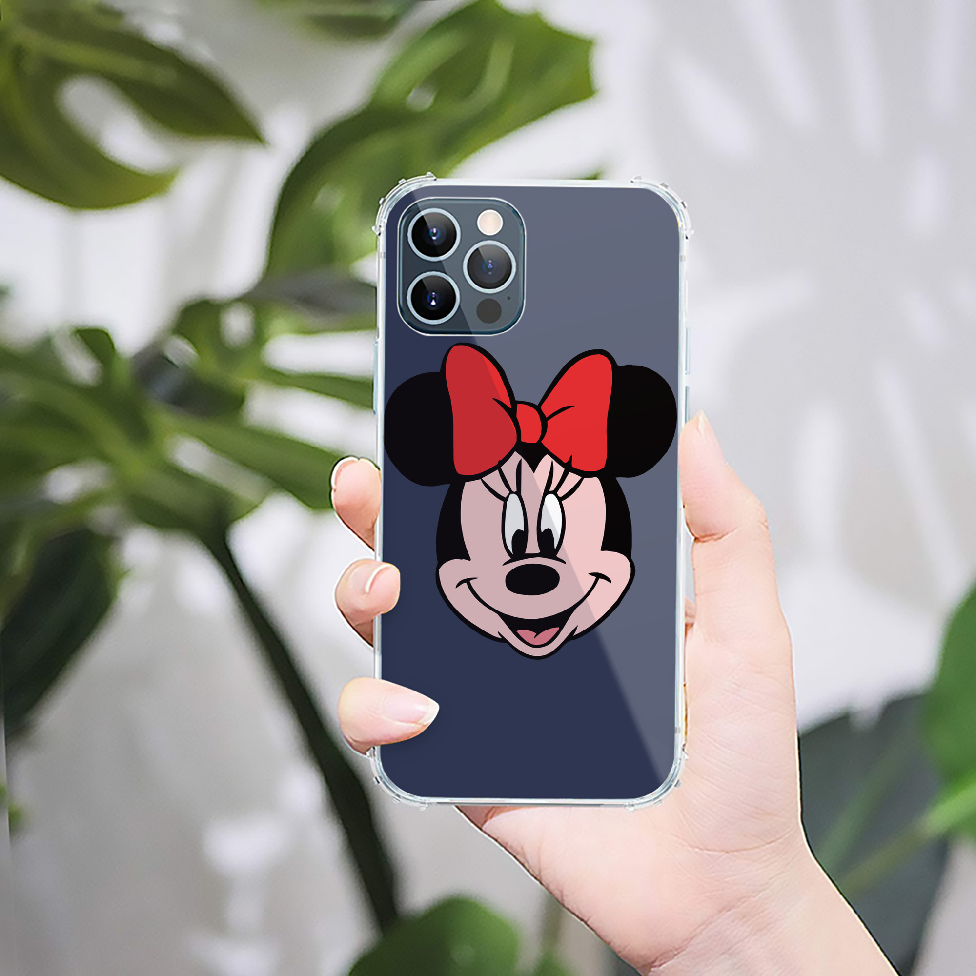 （画像用） ミッキーマウス Mickey Mouse 【iPhone 12シリーズ対応】透明スマホケース（クリアソフトケース）